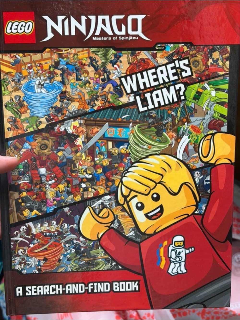 Lego Ninjago Where's Liam? - Red, Yellow, Green, Blue Cover